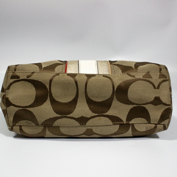 Coach Signature Multi Stripe Tote F24666 - Picture 3 of 5